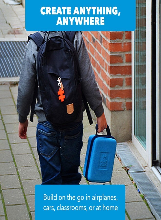 Plus-Plus Plus Plus Building Set with Travel Case, 3D Open Ended Stem Toy for Kids, 100 Mini Interlocking Pieces, 1 Baseplate - Basic Mix - Image 3